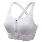 Adjustable Front Zipper Sports Bra, Shockproof, Wire-Free, Back Cross Design, Yoga Bra for Women - Image 6