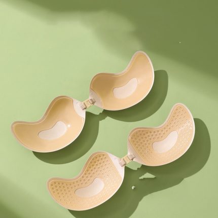 Invisible thin mango cup chest patch gathered bra