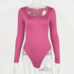 Slim fit U-neck long sleeved jumpsuit - Image 8