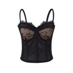 Sexy slim lace cup suspender