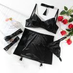 Sexy Lingerie Satin Tassel Push-Up Buttock Enhancing Bra Set for Women - Image 6