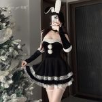Elegant Christmas Cosplay Bunny Costume Sexy Pure Desire Strapless Dress Christmas Gown - Image 2