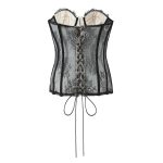 Lace Splicing Fitted Waistband Top with Strap Tube Top - Image 2