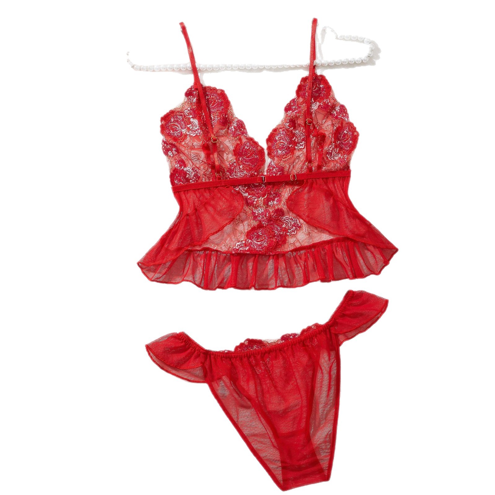 573870569 Lace soft cup camisole lingerie set - Image 1