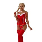 Christmas Uniform Plush Strap Top Flirting Uniform Sex Underwear Set