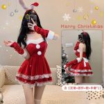 Sexy Christmas Bunny Costume Passionate Bedroom Outfit - Image 5