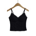 Slimming and slimming fishbone with lace camisole vest inside - Image 5