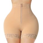 Style Zipper Button-Up Buttocks-Lifting Body-Shaping Tummy-Control Butt-Lifting