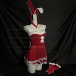 Feminine Winter Pure & Sexy Christmas Bunny Costume Velvet Dress Stage Performance Dress for Women S3 - Image 2