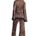 Sexy Mesh Transparent Leopard Print Lingerie Set for Women - Image 5