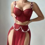 Sexy Underwear Pure Desire Transparent Mesh Slit Nightgown Wholesale Erotic Lingerie for Women