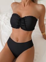 Cross-border  Separate Tube Top Ruffle Strapless Swimsuit Set Bikini - Image 8