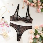 Sexy Leopard Print Lingerie Set for Women Ultra-thin Mesh Gathered Anti-sagging French Bra Suit - Image 6