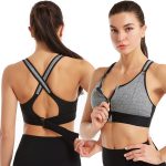 Adjustable Front Zipper Sports Bra, Shockproof, Wire-Free, Back Cross Design, Yoga Bra for Women - Image 3