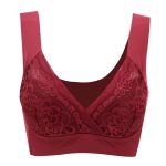 High-end Seamless Large Size Bra for Women, Lace Backless Cupless Thin Style - Image 10