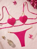 Cross-border Foreign Trade Autumn New Arrival Romantic French Style Sexy Heart-shaped Strap Temptation Lingerie for Women - Image 8