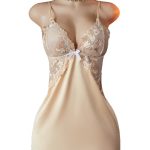 Embroidered lace camisole skirt set