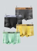 Ice silk mesh square corner shorts for boys sports flat bottom shorts quick drying air-conditioned underwear - Image 2