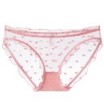 Sexy Women's French Ultra-thin Transparent Mesh Lace Underwear with Pure Cotton Crotch, Butt-lifting Low Waist Triangle Pants - Image 4