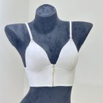 Women's French Triangle Cup Bra Backless Thin Strap Smooth Seamless Front Closure Camisole Bralette - Image 4