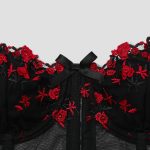 Perspective embroidery floral butterfly bow fishbone breasted vest - Image 5