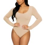 Slim fit U-neck long sleeved jumpsuit - Image 4