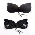 Strapless gathered bra thickened anti slip nipple patch top support for underwear - Image 4