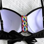 Bikini Set with Woven Straps and Rigid Cups, Backless Sexy Two-Piece Swimsuit - Image 5