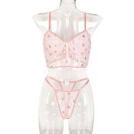 Sexy Sequined Two-Piece Set Red Suit Lingerie for Valentine's Day - Image 6