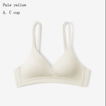 French-style triangle cup cotton small bust uplifting non-empty cup bra for women, thin underwire-free bra - Image 10
