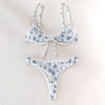 Cross-border New Floral Separated Bra Set Sexy Temptation Ultra-thin Mesh Print Transparent Erotic Underwear - Image 4