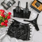 High Elastic Lace Underwear Seductive 3D Tailored Slim Elegant Fashion Essential Lingerie Set - Image 7