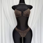 Sexy Lingerie Set -  Leopard Print Erotic French Bra Ultra-thin Mesh Underwear - Image 7
