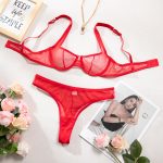 Sexy Leopard Print Lingerie Set for Women Ultra-thin Mesh Gathered Anti-sagging French Bra Suit - Image 8