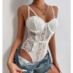 Sexy Lace Splicing Unique Street Style Jumpsuit - Image 2
