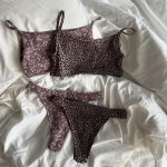 Style Knit Jacquard Camisole and Thong Two-Piece Set Women's Loungewear - Image 9