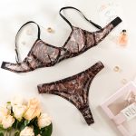 Sexy Black Ultra-thin Mesh Transparent Push-up Bra Set - Image 8