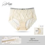 Luxury Mid-High Waist Women's Underwear with Silk-Cotton Lining Antibacterial Mesh Sexy Lace Design - Image 6