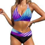 Sexy Crossbody Bag with Fixed Pattern Print Bikini - Image 2