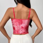 Sexy Lace Corset Fitted Crop Top for Women Summer Street Style - Image 4