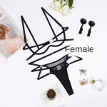 Three point bra set with sexy mesh and erotic lingerie three piece set for women - Image 5
