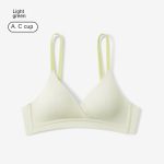 French-style triangle cup cotton small bust uplifting non-empty cup bra for women, thin underwire-free bra - Image 3