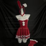 Feminine Winter Pure & Sexy Christmas Bunny Costume Velvet Dress Stage Performance Dress for Women S3 - Image 5