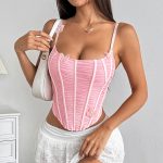 Chic Pleated Butterfly Breathable Slimming Strapless Top