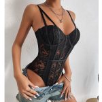 Sexy Lace Splicing Unique Street Style Jumpsuit