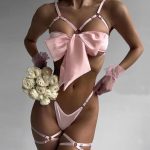 Hollow steel bracket sexy bow multicolor three piece set - Image 3
