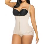 Tight fitting underwear shapewear one-piece triangular zipper shapewear - Image 4