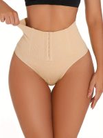 High-Waisted Shaping Pants for Women, Strong Butt-Lifting, Waist-Cinching, Postpartum, Plus Size, Buttoned Bodysuit, Hip & Belly Slimming, Waist Trainer Pants - Image 6