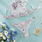 Sexy Mesh Hollow-out Bra Set with Butterfly Knot for Pure Desire Girls - Three-Piece Lingerie Suit - Image 12