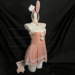 Feminine Winter Pure & Sexy Christmas Bunny Costume Velvet Dress Stage Performance Dress for Women S3 - Image 3